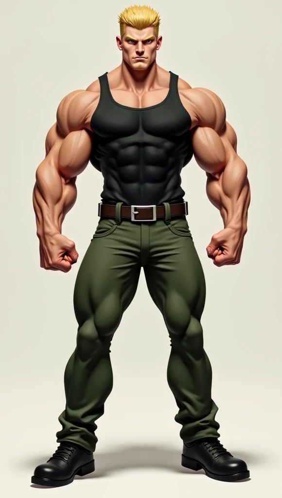 Escanor, Nanatsu no Taisai, fotografia Extremamente realista, homen forte de bigode, segurando um frande machado