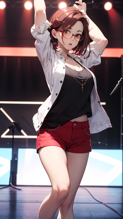 {{{masterpiece}}}, {{{best quality}}}, {{ultra-detailed}}, {illustration}, {{an extremely delicate and beautiful}}, (Best quality, 8k, 32k, Masterpiece, UHD:1.2),Photo of Pretty Japanese idol girl, top quality, best quality, realistic, unity, 8k wallpaper, official art, extremely detailed wallpaper,(3girls:1.5),(school idol costume), (sweaty skin:1.3),,Child,(Crying:1.3),black eyes,(take the spotlight:1.1),(stand microphone:1.5),(sing:1.5),(very short bob hair:1.3), (colorful hair:1.3),earrings,looking at viewer,(high detailed skin),realistic body,(small breasts:1.4),cute girl,no makeup, famous japanese idol,(standing),(low view),(lift skirt:1.1),(show off panties:1.2),(open panties:1.2),(colorful race panties:1.3),(panties juice:1.4),(looking at viewer:1.1),(idle stage :1.5)