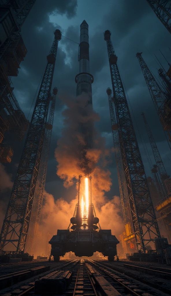 Energy pump with luminous smoke on earth separating from space
