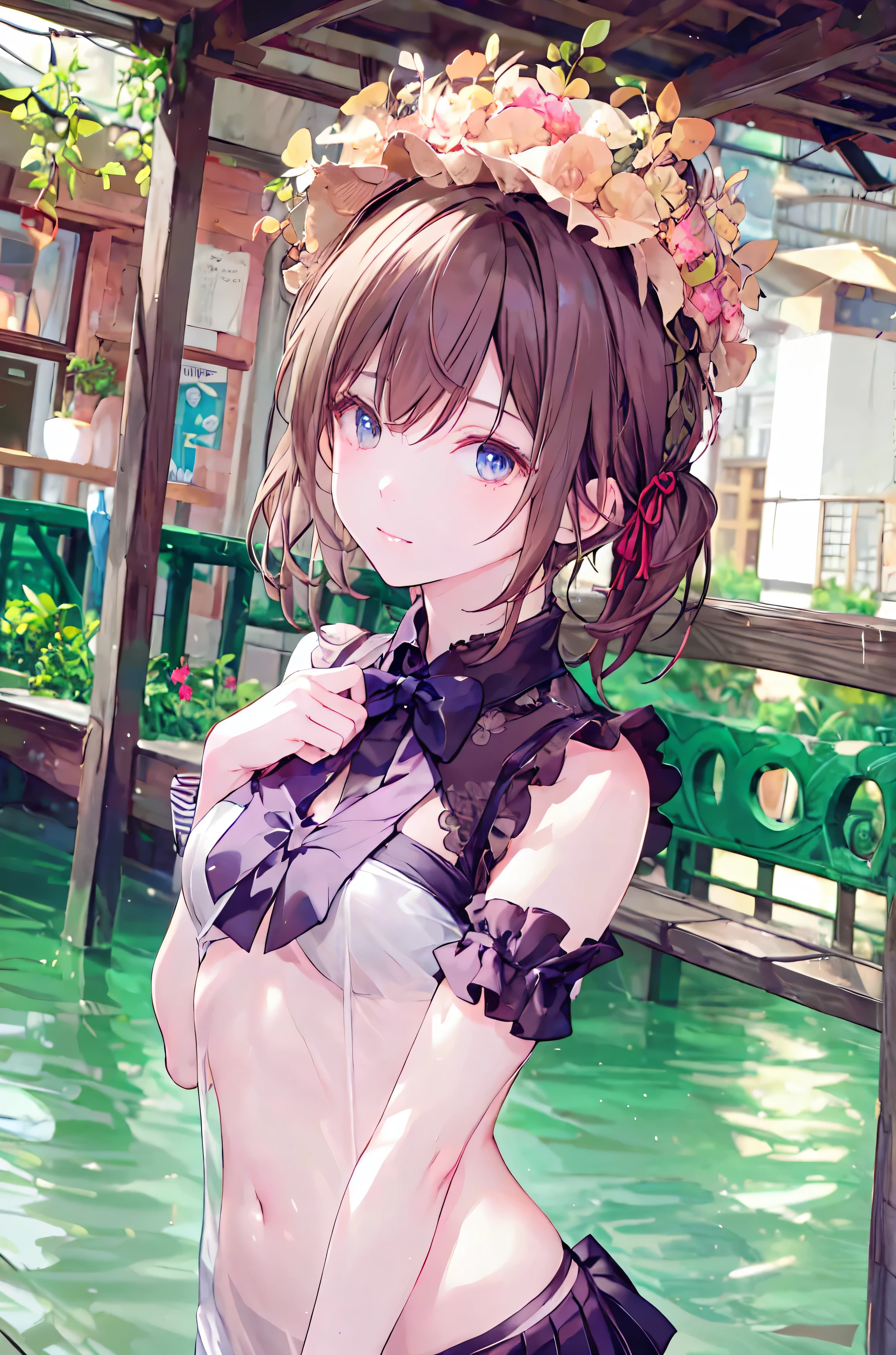 masutepiece、hiquality、Hi-Res、1 persons、girl with、onepiece swimsuit、Accurate drawing、Detailed drawing、