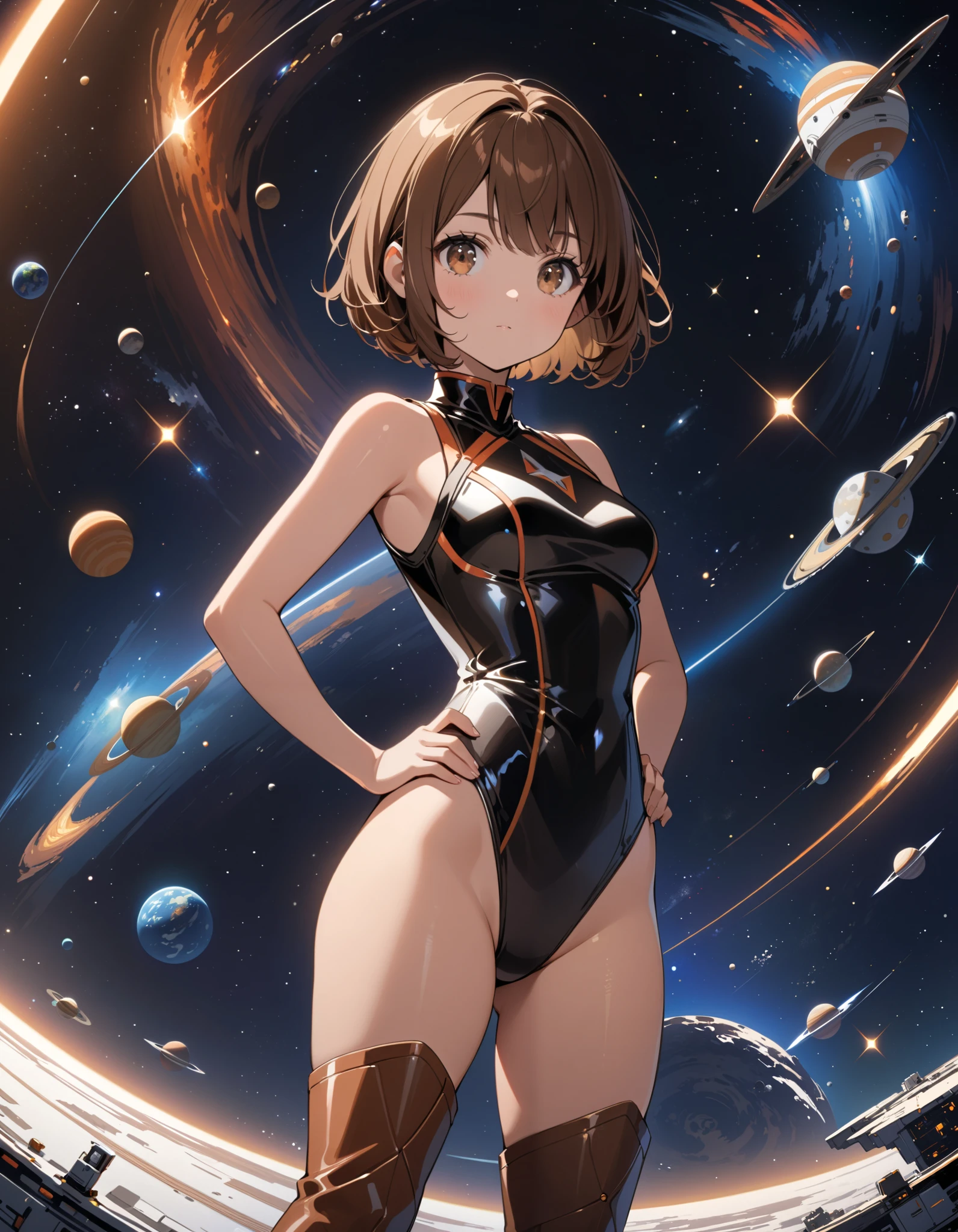 sexy alien underwear in space planet