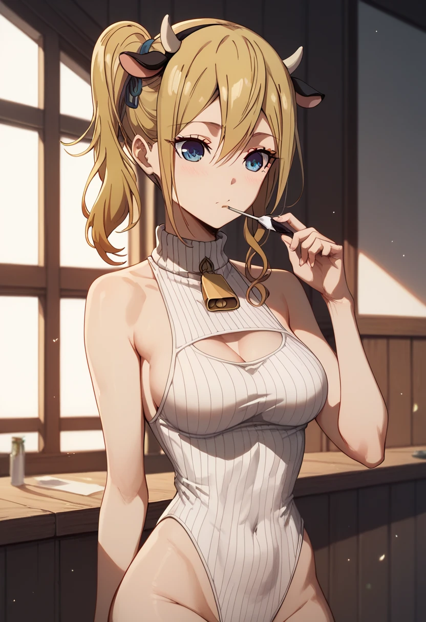 anime - style image of a woman in a gray dress holding a drink, seductive anime girl, fine details. girls frontline, ecchi anime style, biomechanical oppai, attractive anime girl, revealing clothes, rin, top rated on pixiv, anime girl wearing a black dress, cute anime girl, female anime character, cute anime waifu in a nice dress.asuna yuuki, long hair, brown hair, (brown eyes:1.8),(Huge Breast:1.6),
