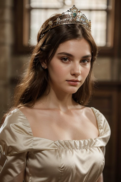best quality, masterpiece, (photorealistic:1.4), 1girl, combine features of nastassja kinski and grace kelly, in a maid´s uniform