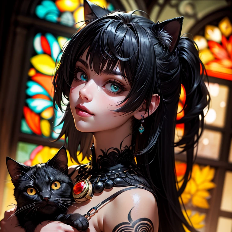 Pirate War, A fierce pirate cat, Powerful and strong in dark style, Edwin Landseer, Ismail Inceoglu, Russ Mills, hyperdetailed 16K resolution HDR DSLR, ultra_detailed, ultra_quality, CGSociety, intricately detailed, colour depth, portrait of gorgeous in dark style, masterpiece, best quality, very aesthetic, absurdres