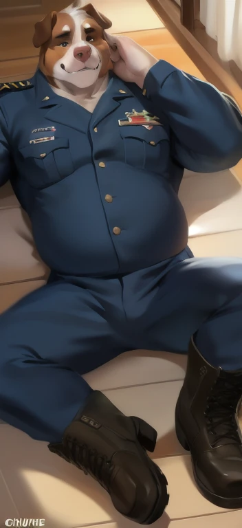 Old police officer grandpa, grey hair, male, fat, chubby, clean cut , wearing dirty socks, only wearing socks, leaking cum, cum everywhere, smelly socks, sweaty, stench coming from socks, laying on bed, white socks, wearing cowboy hat, mask covering mouth
