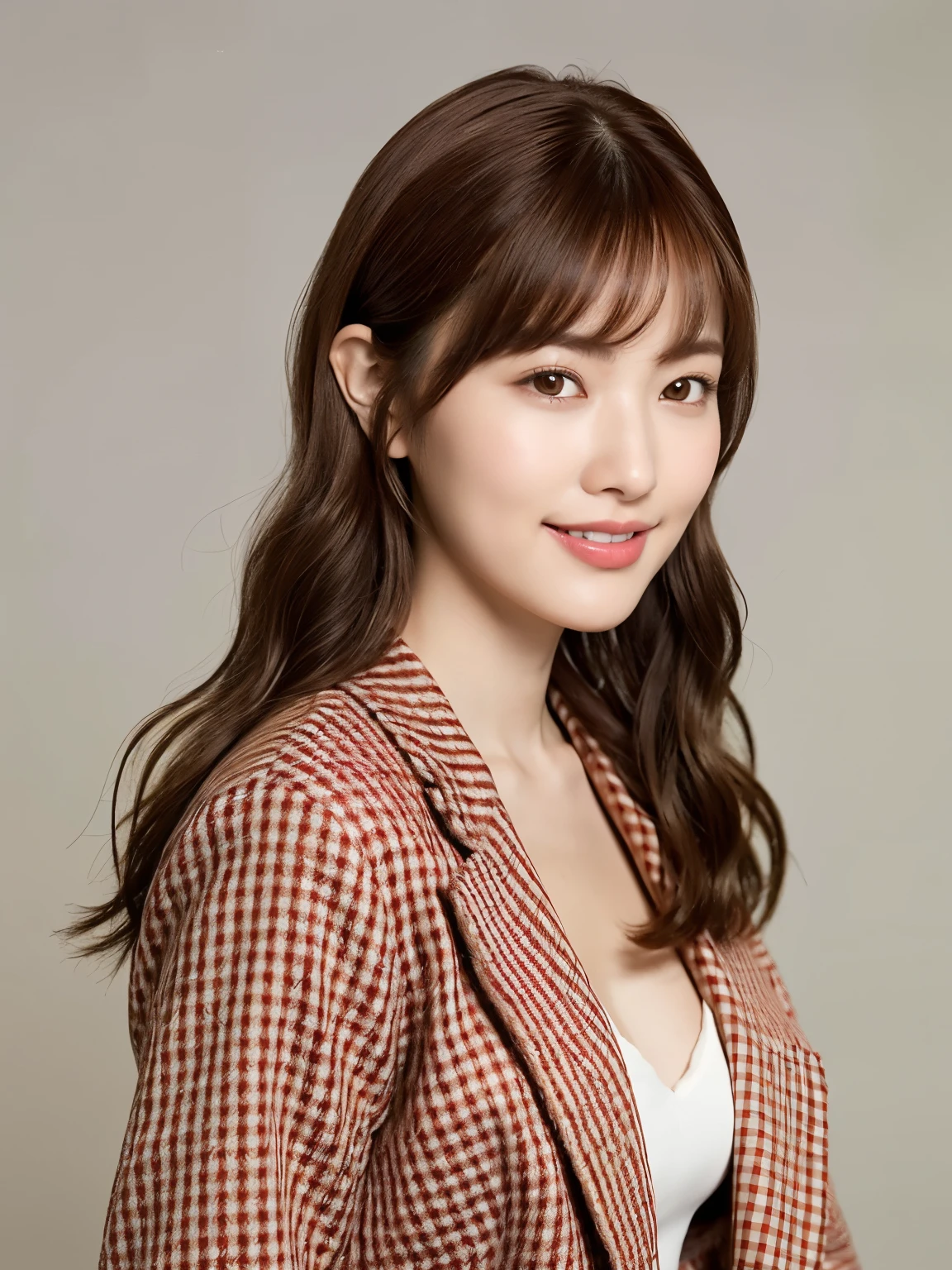 A skinny Japanese lady, long wavy hair, wearing (long T-shirt:1.3), sitting in a dark room. The walls are painted in soft white. Realistic, Photorealistic, High quality, RAW photograph, detailed background, highly detailed, sharp focus, high resolution, 8k, uhd, dslr, realistic eyes, perfect eyes,