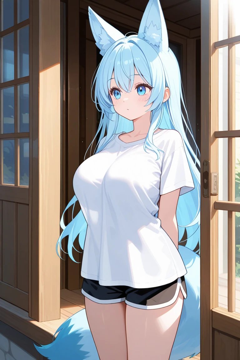 aqua, (detailed eyes, 1girl, pherfect hair, sexy breasts, wearing just a random color shirt, over-sized shirt ), fullbody, In a lush forest, a goddess of nature dances among the trees, her skin glowing with the vibrant colors of the flowers and plants that surround her, konosubaaqua, aqua, long hair, blue eyes, hair ornament, very long hair, blue hair, hair rings, single hair ring, hair bobbles,
BREAK (masterpiece:1.2), best quality, high resolution, unity 8k wallpaper, (illustration:0.8), (beautiful detailed eyes:1.6), extremely detailed face, perfect lighting, extremely detailed CG, (perfect hands, perfect anatomy),