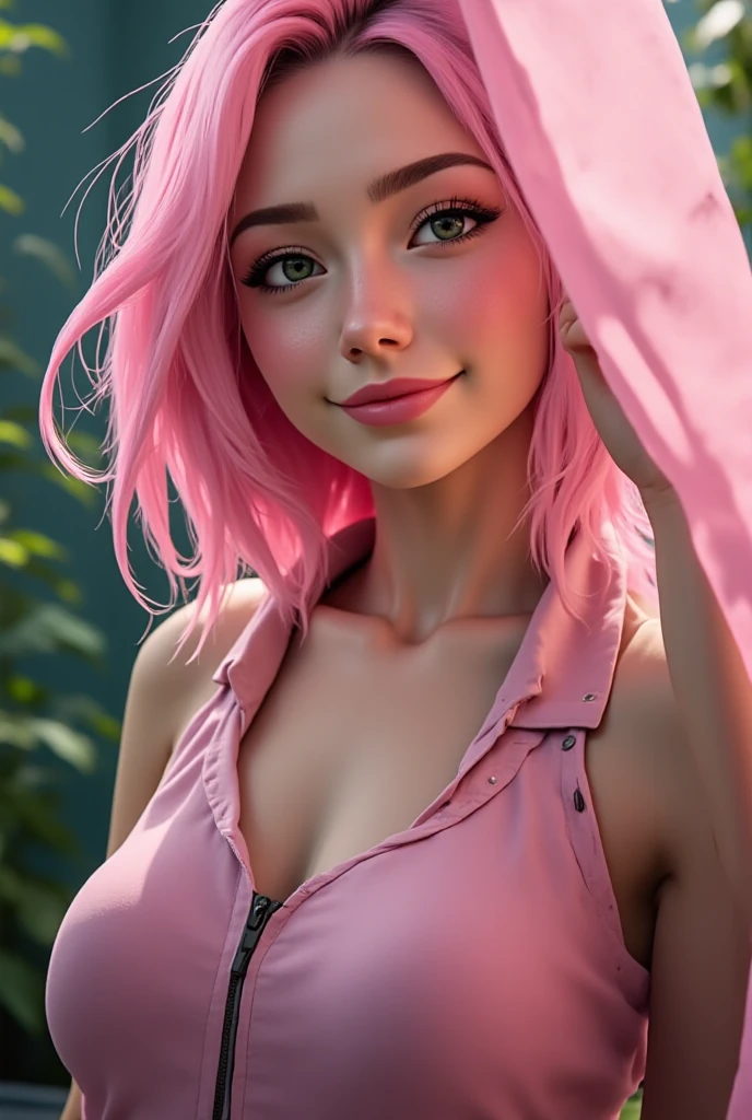 1 girl, standing alone, work of art, a beautiful woman, 20-year-old woman, details Intricate, realisitic, nblurry background, focusing,
Lighting, cinematic,
close up, detailedeyes,
Ablaze hair, Ablaze, Ablaze skin, Ablaze clothes,
pink hair, Cat's ears, pink eyes,
breasts small, topless, perfect vagina,
tattoo's, freckles, butterflys, pretty Delphine roses