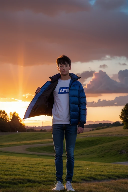 there is a man sitting on the ground with a paper airplane, concept art of single boy, conrad roset and makoto shinkai, makoto shinkai. digital render, inspired by Goro Fujita, makoto shinkai art style, 2 d illustration, 2d illustration, makoto shinkai style, paper airplane, sitting on the ground