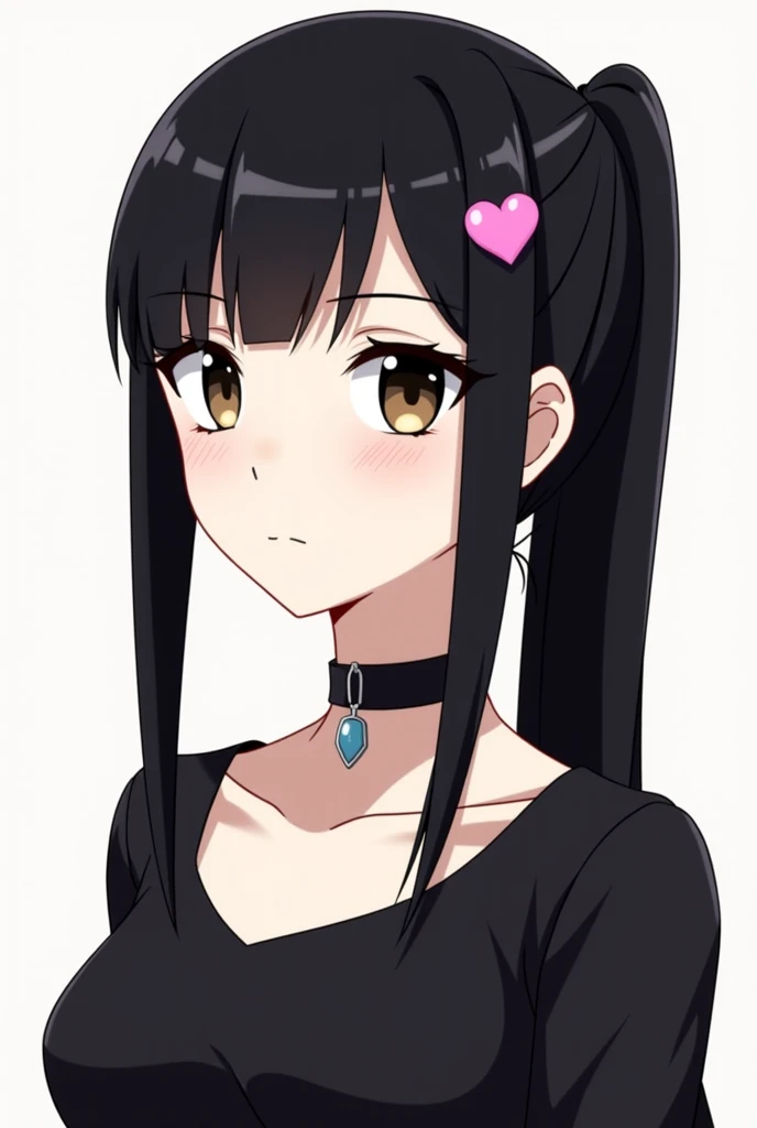 (masterpiece, best quality:1.2),illustration,8k,hd,1girl,upper body,long_hair,breasts,cleavage,bangs,black_hair,dress,long_sleeves,twintails,purple_eyes,collarbone,choker,black_dress,black_thighhighs,black_choker,zettai_ryouiki,sleeves_past_wrists, <lora:Endgirl-V1:0.8>