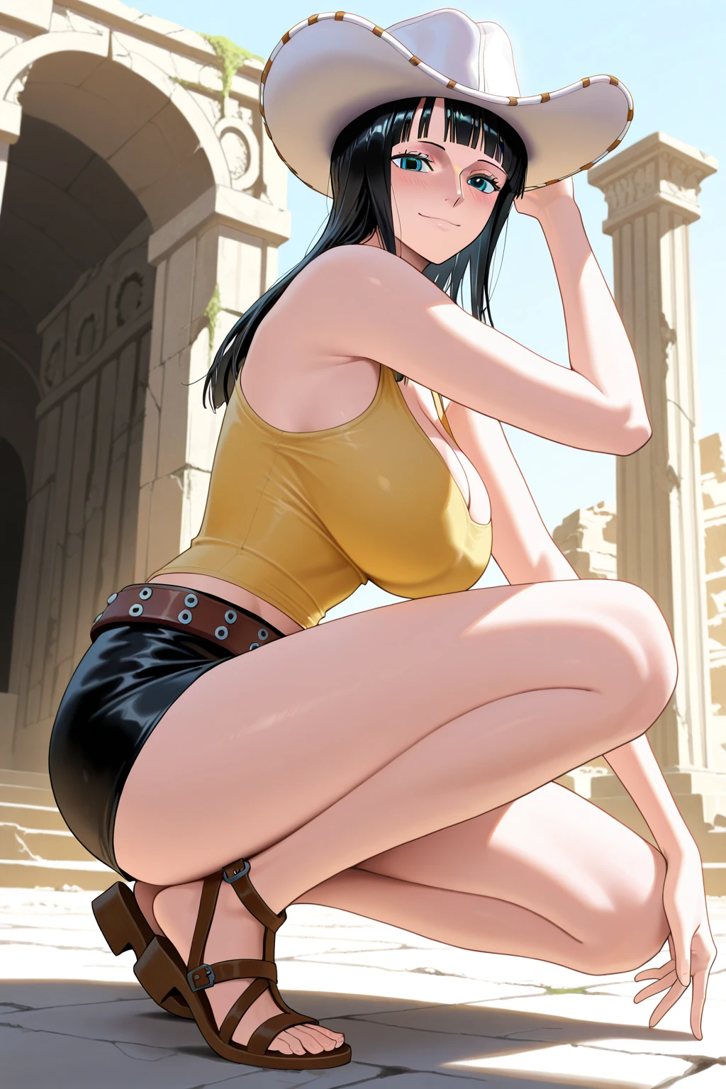 ((masterpiece)), (best quality),, official art, extremely detailed CG unity 8k wallpaper, highly detailed, shiny skin, Depth of field, vivid color,, 1girl, (curvy:0.6), (full body:0.8), girl wearing sexy clothes, sexy , portrait sophie mudd, casual pose, gorgeous young model, cute young woman, a beautiful -aged girl, very pretty model, young , cute young girl, beautiful young girl, beautiful model, long black hair, dark hair, shiny hair, young and cute girl, girl, Ishtar, Fate Grand Order, Ishtar anime, anime, looking at me, high shadow texturing, shadows included, looking epic, epic background, epic place, single person, nobody else, wearing swimsuit, wearing somethink cute, wearing cute dress, adorable, kawaii, cute, proud, happy, definision of happines, sun is shining, sunshine, epic lighting, sunning, 18+ , epic background, super epic backgorund, backgorund theme, suepr shadowing, shadows, dynamic lighting, wearing sexy clothes of random color, (Background: old town, sunset, sunny forest, nature), poses: (Poses: leaning over wall, standing, legs crossed)
