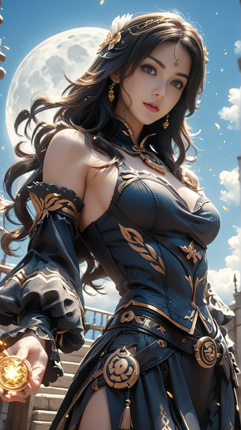 keira knightley、Sticking out the navel、newyork、She wears a torn Spider-Man suit,wearing skirt、abstract photorealistic、artistic、Alphonse Mucha's painting(masterpiece、top-quality、hight resolution:1.4)、detaileds、複雑なdetaileds、4K、color splashes、line-drawing、Fibonacci、