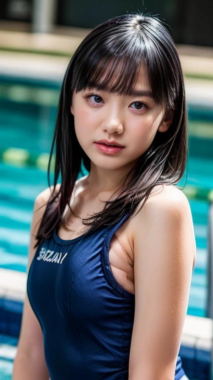 ((highest quality、8k、masterpiece:1.3))、Photorealistic, Sharp focus, high resolution, High resolution, Portraiture, alone, Japanese, Middle-aged women, Beauty, Esbian all over、47 years old, short hair short cut hairstyle, Wrinkles around the eyes, Pool side、Beautiful blue sky、Sexy appearance,((Size smallSwimsuit、Swimsuit))、highest quality, RAW Photos, Realistic, face, Incredibly beautiful girl, cute, length Hair,ponytail,Glasses,Written boundary depth, High resolution, Super detailed, detailed, Very detaileded, extremely detaileded eye and face, Sharp pupils, Realistic students, Sharp focus, Cinema Lighting, Japanese, Short Woman, Physical build, Short arms, length, Narrow eyes, Fleeting atmosphere, 47 years old, Brown bob hair, ((thin lips)), White top and bottom underwear, masterpiece, highest quality, Detailed skin, Detailed face, fine grain, 8k, Excellent anatomy, Upper body portrait,flat breasts, small breasts, small,( small bust: 1.2), small bust, (slim, small, flat, small), thin, Delicate and sexy collarbone, One Girl, (Beautiful mature woman, Delicate girl:1.3), (47 years old:1.3),(Spread your legs:1.3),
break, (One piece swimsuit, Size smallSwimsuit:1.2),
break, (Pool:1.3),
break, Very beautiful eyes, (Symmetrical eyes:1.3),
break, , Brown eyes, Parted bangs, Brown Hair, (Upper teeth, The best smile:0.2),
break, (Eyes and face detail:1.0),
break, (masterpiece, highest quality, Super detailed, Detailed face, 8k)
