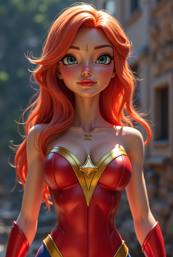 do not change the girl, keep her face, clothes and hair, but remove the sky background, replacing it for a green screen.