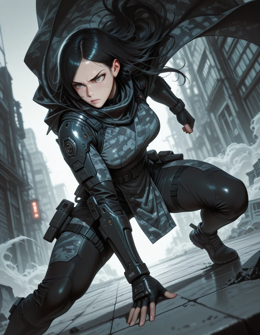 (dskise:1) isometric cube city <lora:johnsondesuv15-320-e1:1>Female, Fox, Assassin in costume, holding a machete, on the roof of a tall building, one of the feet stepping on a corpse, the moon is obscured by dark clouds, high detail, tall building, masterpiece, (HDR) (wallpaper) (cinematic lighting) (sharp focus), masterpiece, (HDR)(wallpaper)(movie lighting)(sharp focus), masterpiece, best quality, (extremely detailed CG unity 8k wallpaper), (best quality)