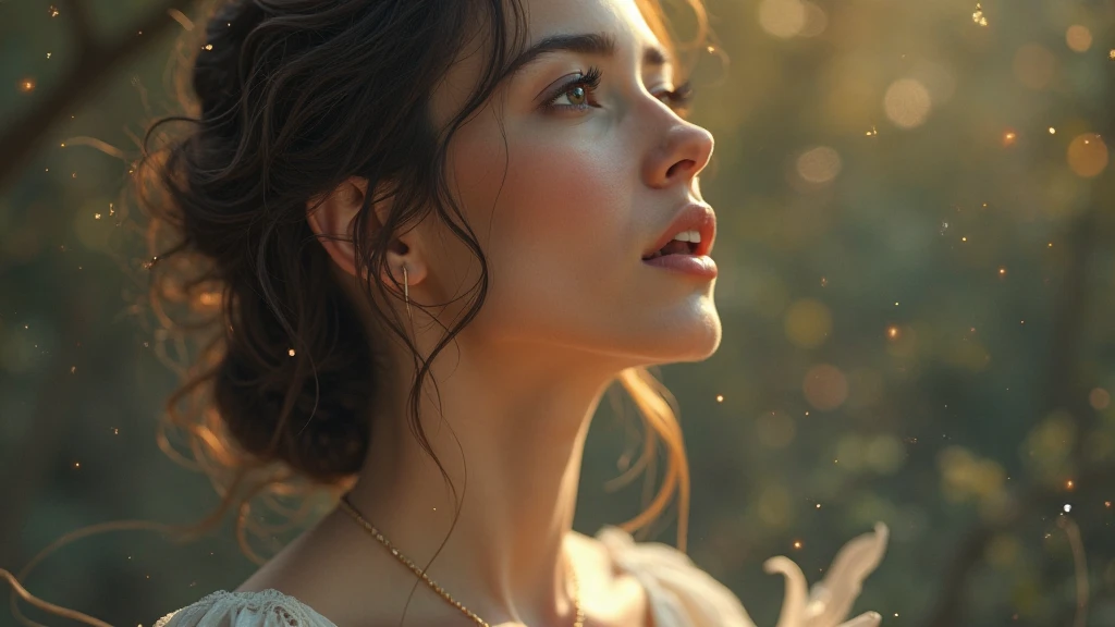 A beautiful woman who loves to sing