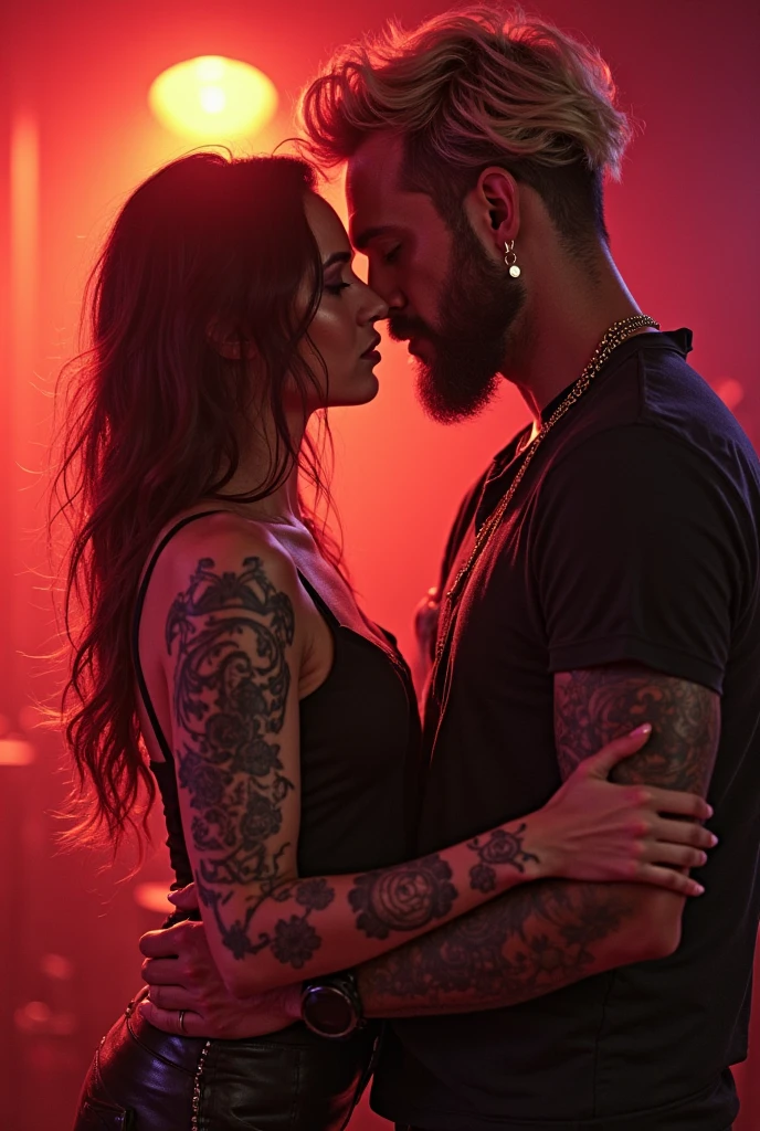 Rock duo in love