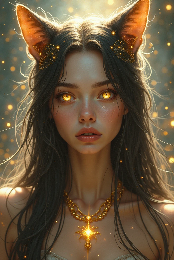 <lora:citrine-style-darquelilly-v1:1>citrinegemstyle, fox ears,