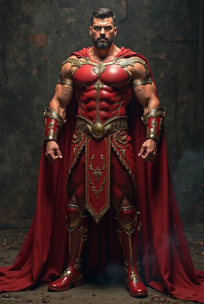realist, (masterpiece), (photorealist:1.3), ultra detailed, (high detailed:1.2), (Best Quality:1.0),  manly, muscular, Tall Man, chest hair, A man in royal costume, 35 years, covered in a small insulting armor, elegant, full body character sheet, big bulge in crotch, MUSCLE BODY, full body view, inside a castle, loincloth made of very fine thread, Haircut, Shadow of six&#39;clock.