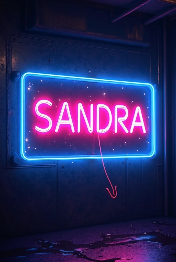 masterpiece, best quality, extremely detailed, hyperrealistic, neon-light-effect, a digital painting of a woman, a beautiful 20s russian model, ultra detailed face:1.1, neon light, neon sign, neon, LED