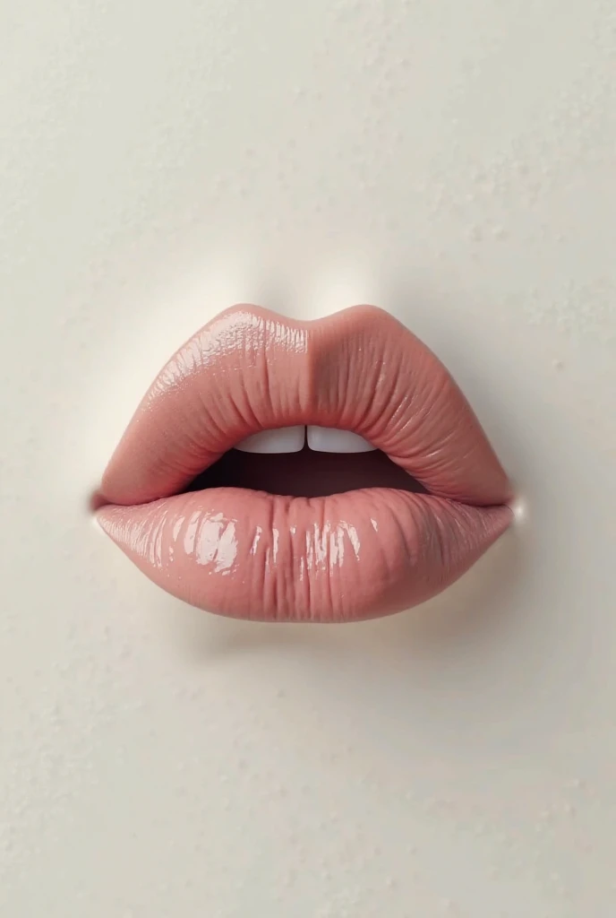 Sexy fluffy pink lips