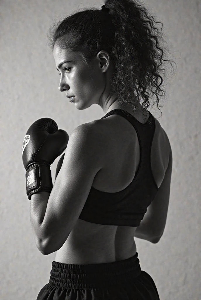 suggests using a silhouette of a boxer which might be more fitting for the book's 1940s women looking more old version vintage view