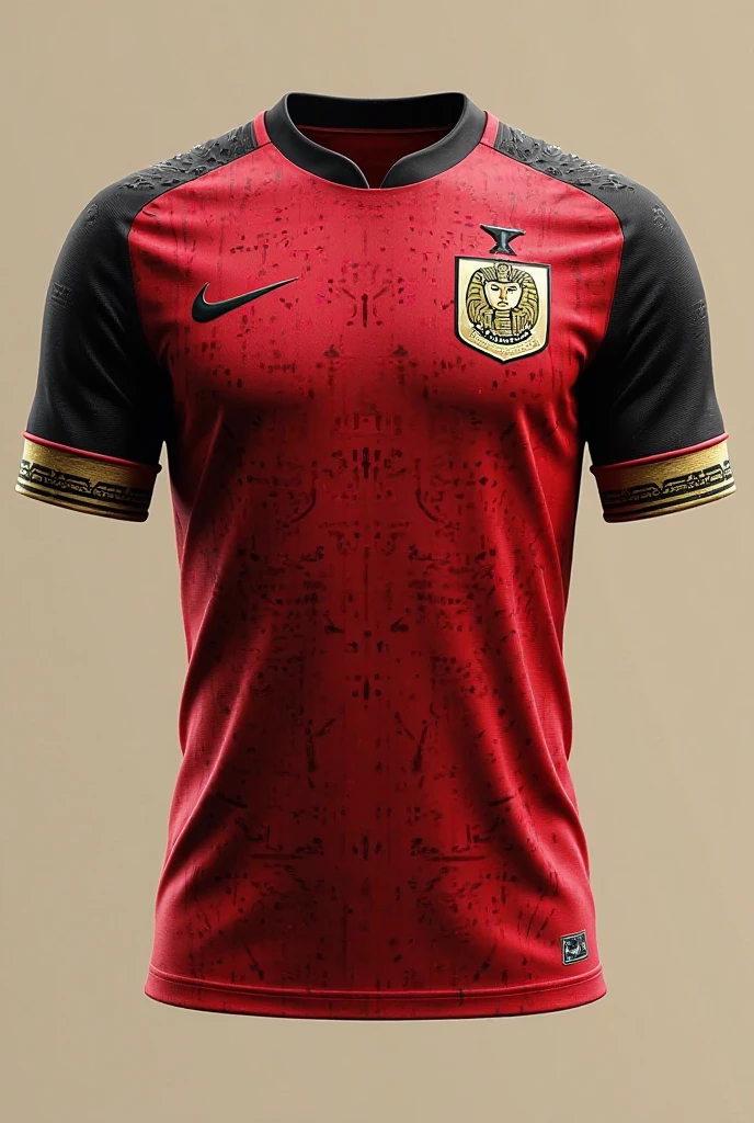 Egypt football shirt , white gold and red or green color