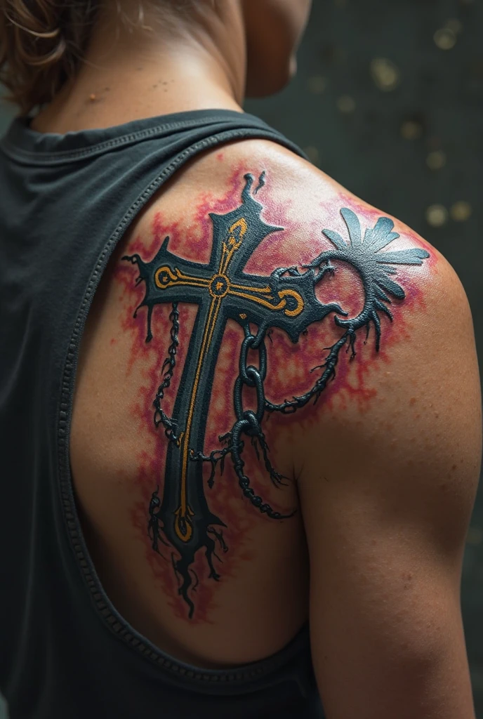 Christian tattoo meaning, I don&#39;t live by what I see but I live by what I believe 