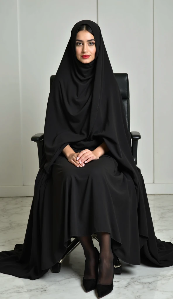 woman sitting , ameera al taweel, african ameera al taweel, femme, arab ameera al taweel, ameera al-taweel, arab ameera al-taweel, woman in black robes, inspired by Maryam Hashemi, elegant lady, wearing black robe, feet pic, only feet, under deck