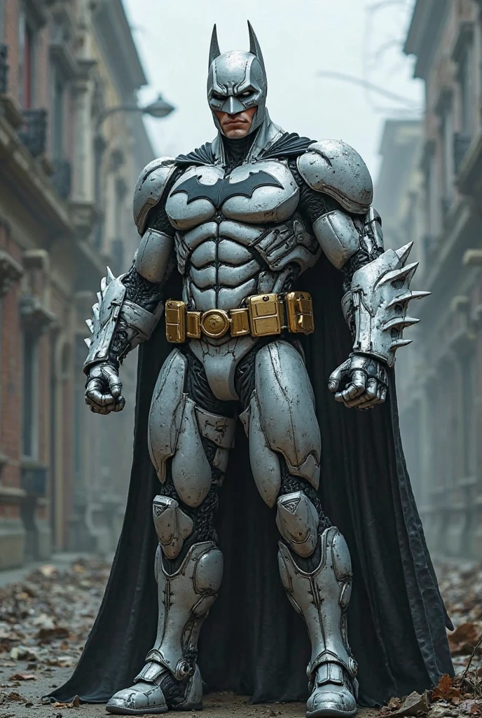 a Batman in cybernetic armor, ultra detalhado, cor vermelho . ::n_ desenho, Imperfection, baixa qualidade, boneco, jogo, anime, assinatura