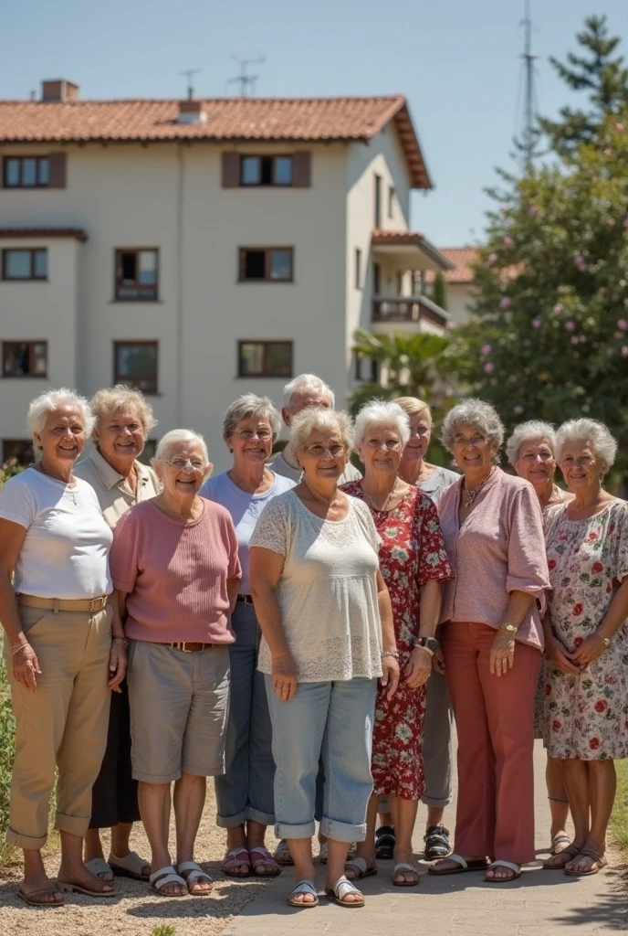 group photo of old people at an old folks home in wheelchairs, ultra detailed, beautiful, aesthetic, perfect lighting, <lora:people_count_slider_v1:4>