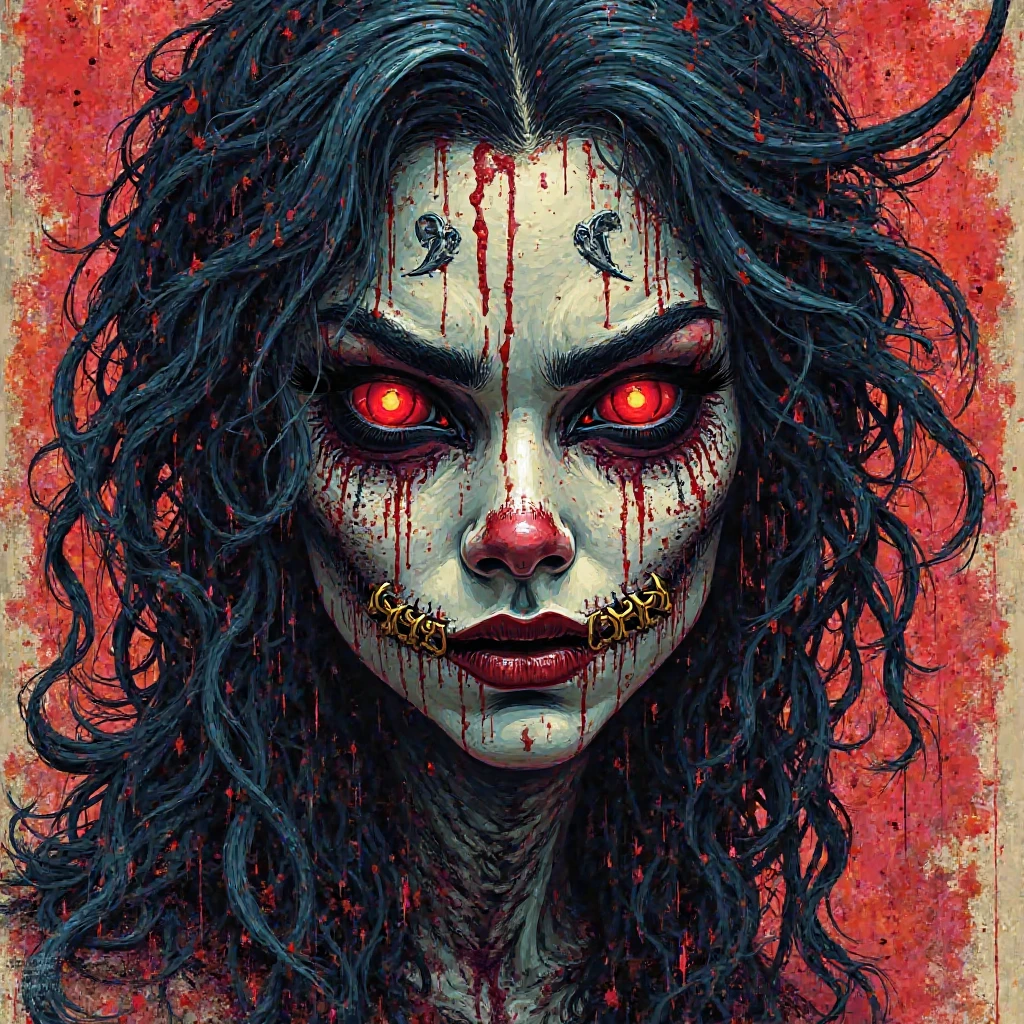 (horror art:1.1), dread, unity 8k wallpaper, ultra detailed, beautiful and aesthetic, masterpiece, best quality, 
Religious and superstitious terror,
