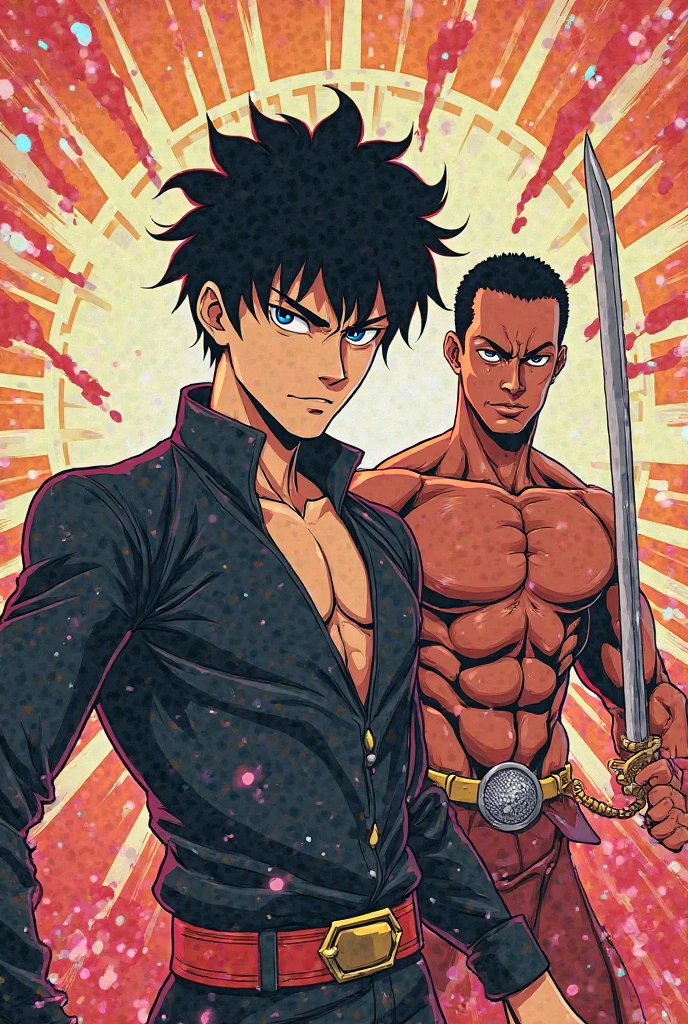 African American version of Violence Jack from the Violence Jack Universe fused with the African American version of Kenshiro from Post-Shu's Call Arc from Hokuto No Ken Universe in the Hokuto No Ken 1986 Anime Art Style fused with the African American version of Naruto Uzumaki fused with the African American version of Yusuke Urameshi fused with the African American version of Asta from the Black Clover Anime series in the Yu Yu Hakusho Anime Art Style