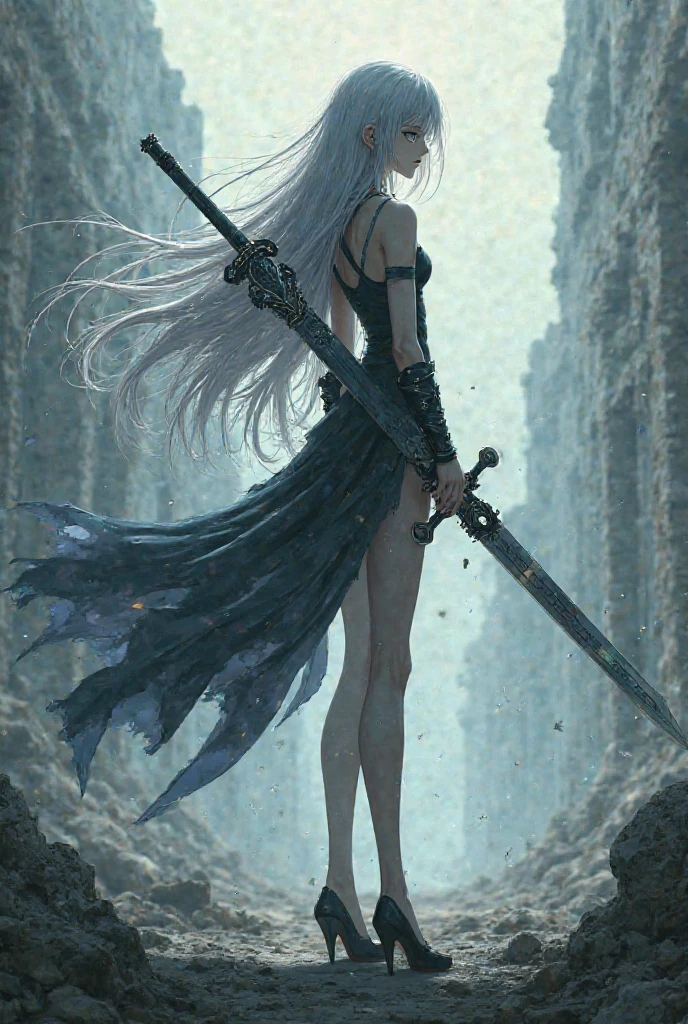 (8k, Realistic, RAW Photos, Highest quality, (from below:2), View your viewers: 1.3), (Fox Girl, Fox Ears, Silver Hair, One Girl, Long Hair, (Alone on the screen, dark skin), High definition:1.6), (Purple clothes, See-through Dress:1.8), (Body measurements are 99-55-77!, Nice body, Big Breasts, slender, muscle, (Stand with your legs apart, I can see the valley, bent over):1.9),(美しいface, Delicate drawing, It is written down in detail), Avatar, face, 色っぽいface, Dominant representation, naughty face, Uplifting, Skin Texture, outside, ruins, Ruined City, Broken Building, There are no people