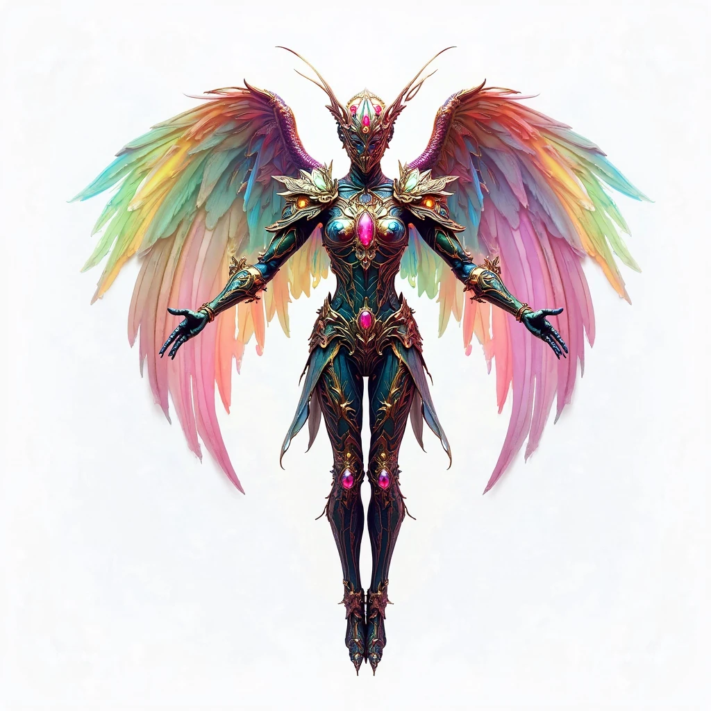 awesome quality, dynamic,DonMDr4g0nXL woman from behind,wings attached to back,skirt, (draconid:0.25) pink aqueous spirit <lora:myLora\DonMDr4g0nXL-v1.1rb:1>