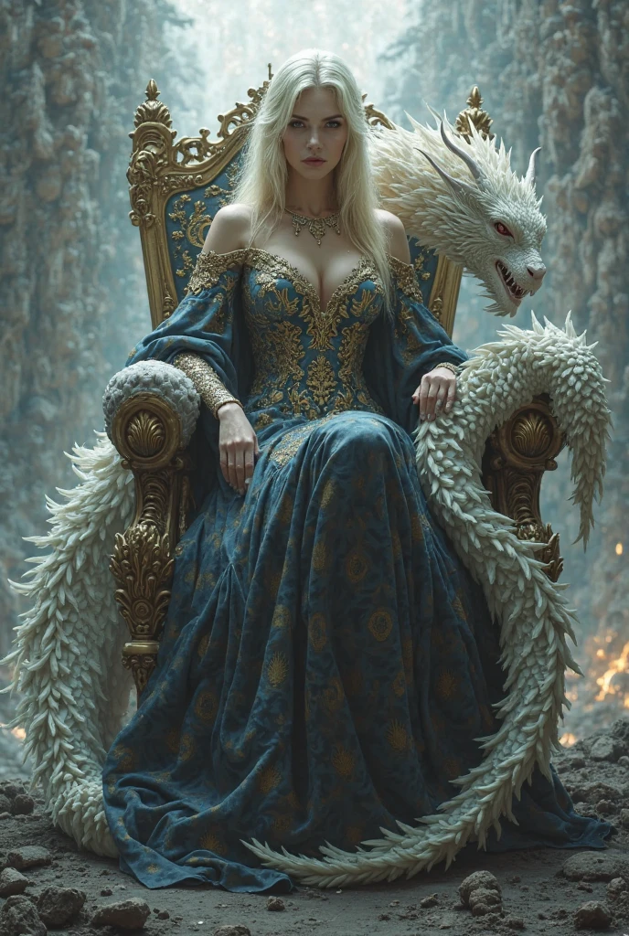 woman 30 years old, winterfel ,game of thrones clothes, dark castle, a woman (baela targaryen), black woman, black skin (black skin) medium hair, curly hair (white hair), (gray eyes) . Indifferent look , merciless. sitting in the dragons, (dragon) , flying, dinamic poses, egoist smile, upper body, angry face,