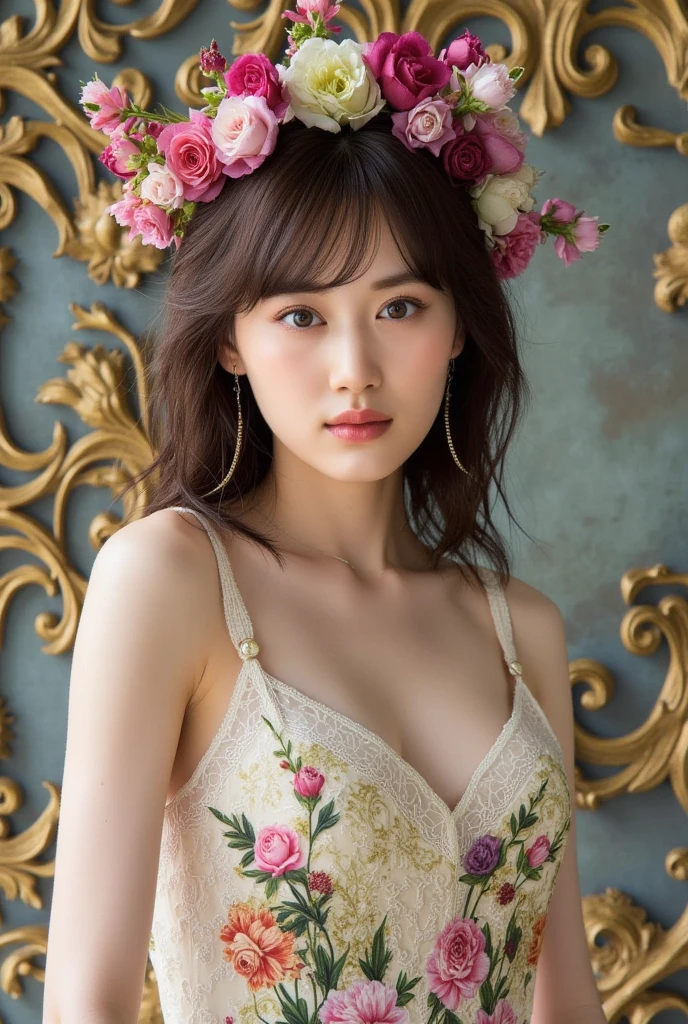 G-cup,Exposed cleavage,Bare chest,White transparent bikini,Strapless design,ssmile,bare shoulders
