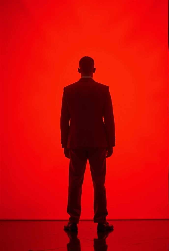 A scientist in a scientific coat turned his back to us,looking at the stars,hard core,Technologie,Red monochrome,USSR Poster,urss,communism