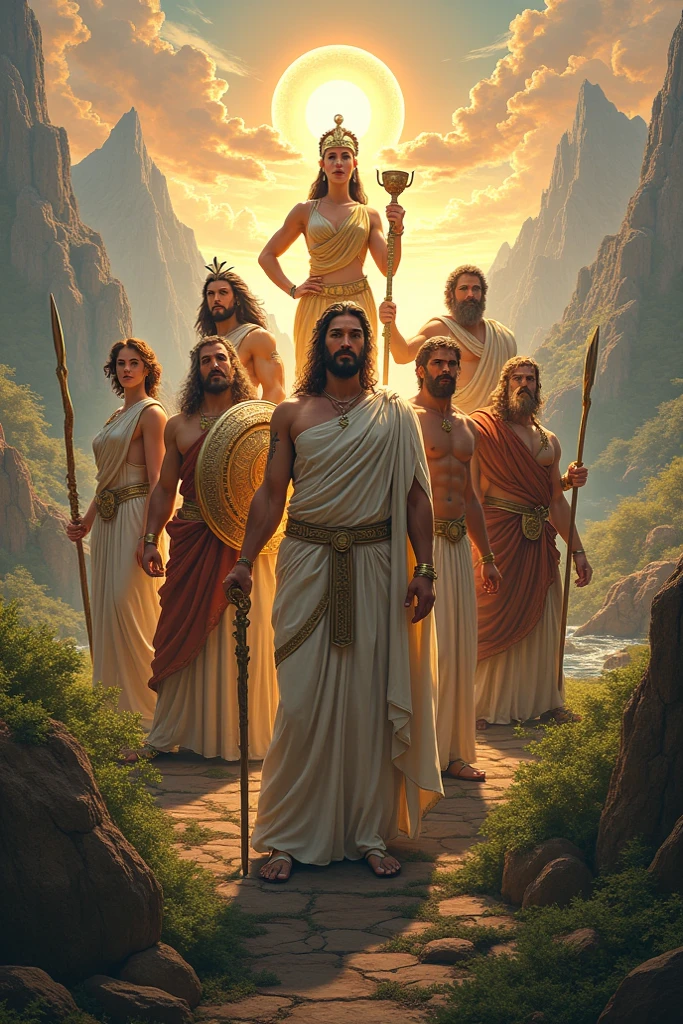 Create Greek mythology characters of all kinds