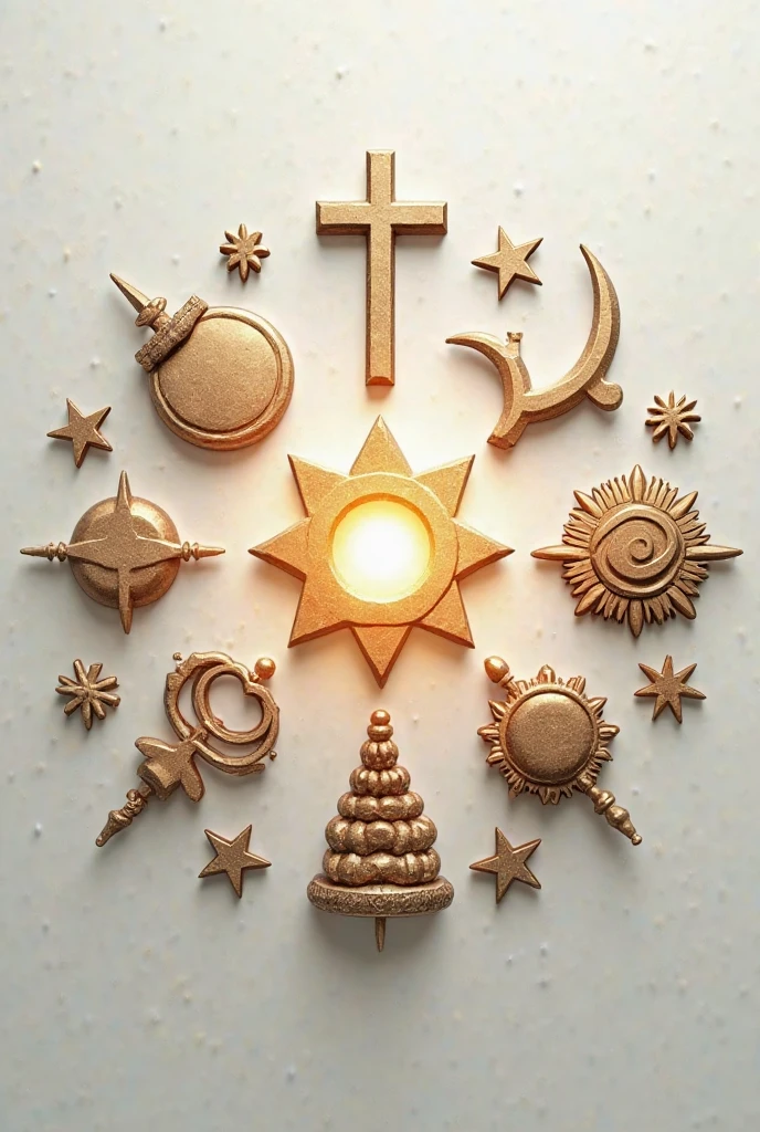 a candle with a diamond in it on a table with other candles in the background and a statue of a woman in the foreground, Professional photography, opposite colors , Occult art, occultism, surreal art, Occult, reflective materials , artistic photography, new age, illuminati, gnosticism, minimalism, Occult, sacred, 3d render