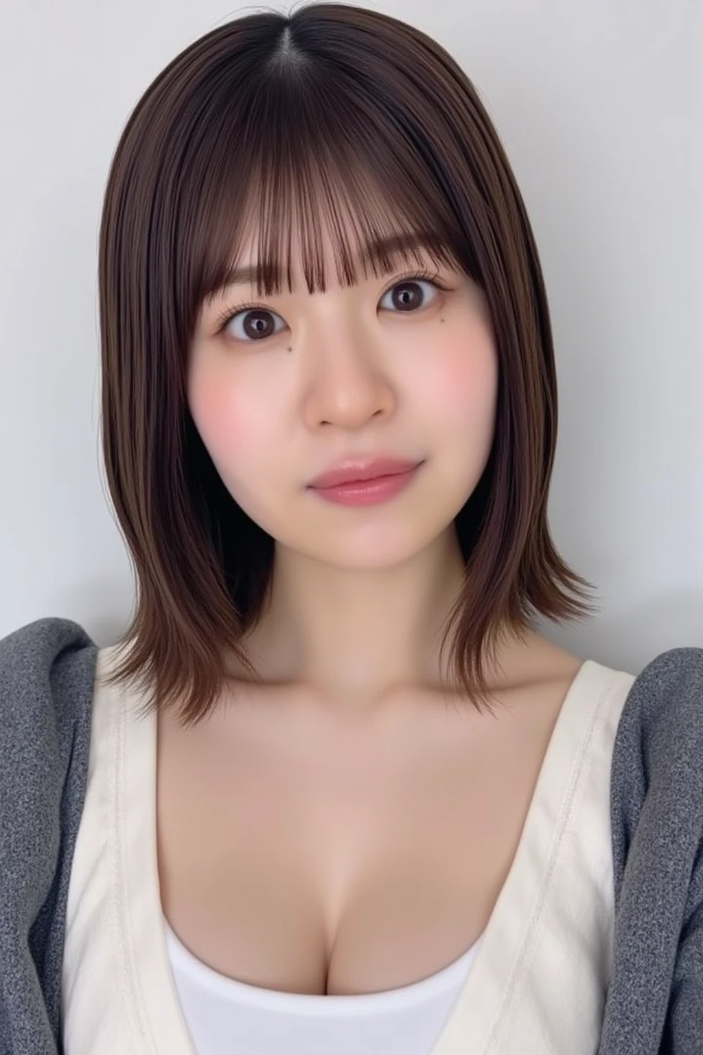 (Highest quality,16K,Highest Resolution,Tabletop:1.2), smile, front