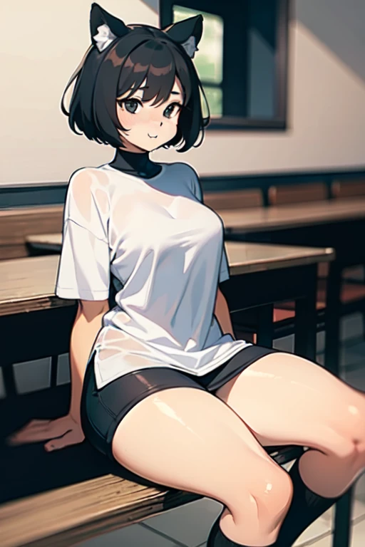High school girl, big breasts, 18 years old, G cup, black bob, cute,naked,SEX