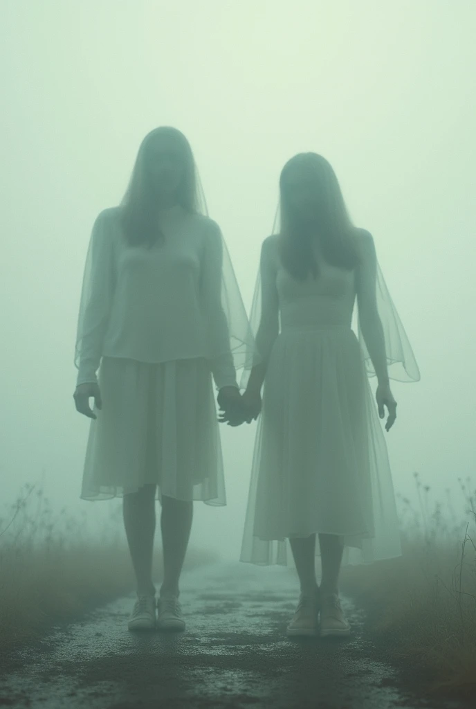 creepy twin woman , scary ,horror