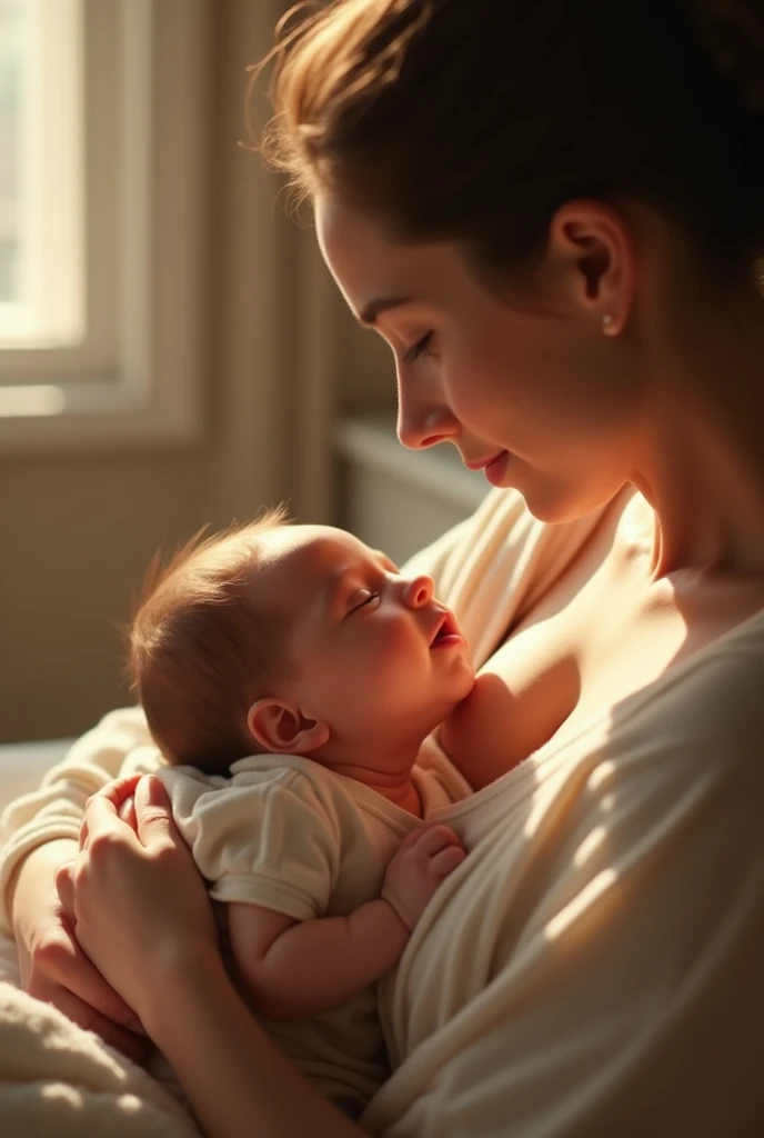  with her mom 
