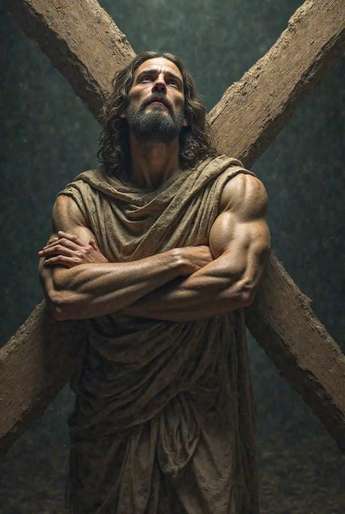 Homem na igreja feio e pobre