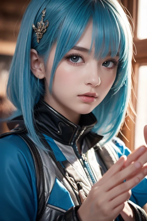 (photorealistic:1.8, highest quality:1.8,8K masterpiece:1.8,High resolution,muste piece:1.8),One 23 year old woman,(metallic gloss red plug suit,high leg swimsuit,choker), face,details face,detailed lip,beautiful detailed blue eyes:1.7,double eyelid:1.6,long eyelashes,beautiful skin:1.8, (looking at the camera:1.5),(View from the front:1.3),( midium hair:1.2,Beautiful shining blue lime hair:1.5), expression(Stoic:1.3,face turns red:1.3),Pause(Kneeling,Seductive pose:1.5),(Moderate chest:1.3),background(snowy mountain area:1.5),anatomically correct,normal hands:1.5,normal finger:1:5,normal feet:1.5,(cameltoe)