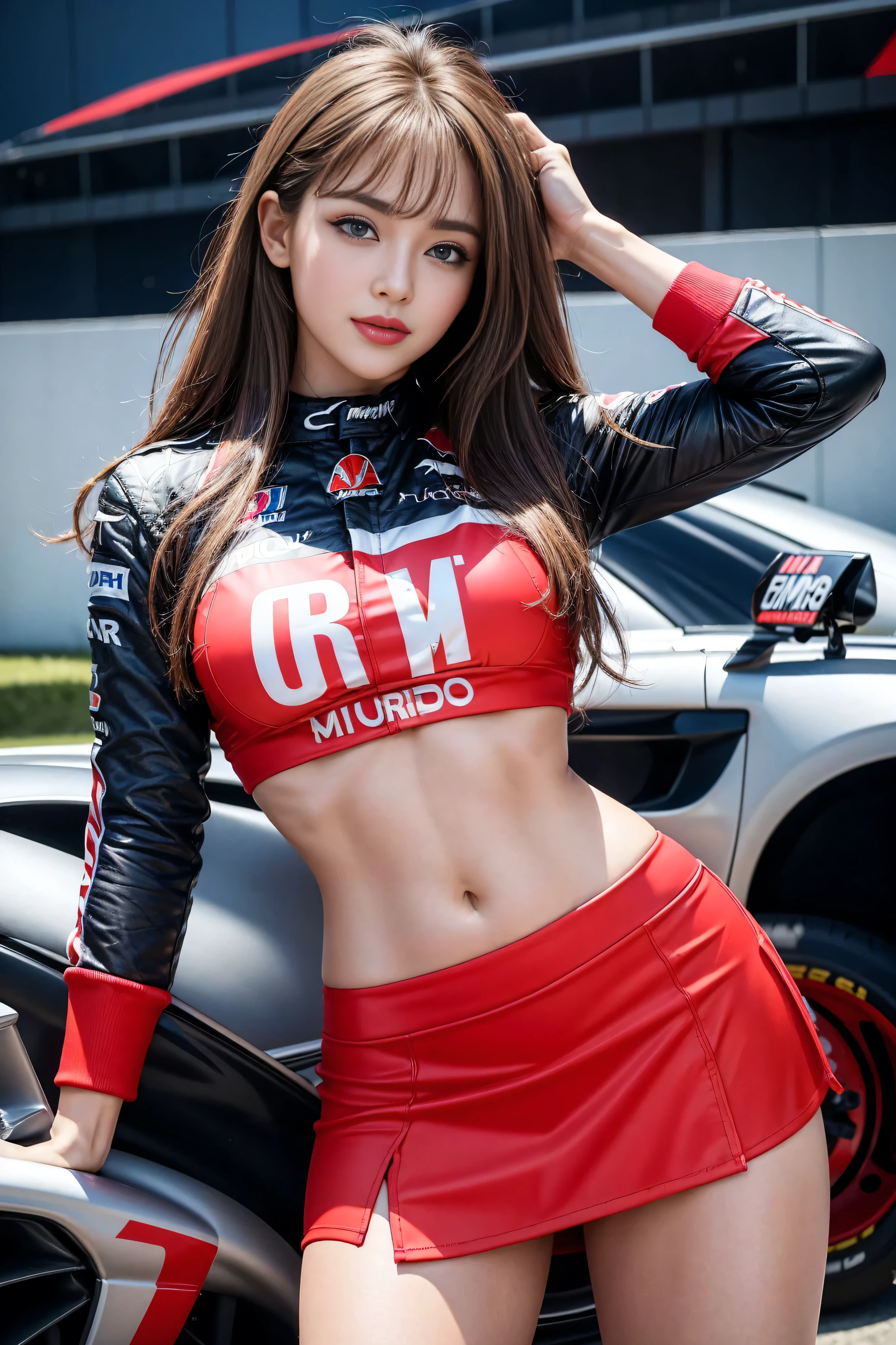 (masterpiece), ( MotoGP Racing Girls), (eyeliner:0.5),(blush:0.5), Black Hair, A faint smile, beautifully繊細な少女を指す, Highly detailed eyes and face, beautifully繊細な目, , ((Event List)), (MotoGP track background), (Highest quality, High resolution, reality, original, 8k,masterpiece, ),(((Dynamic pose))),(((Center Perspective))),(((Show the underside of the chest ))),(((Red miniskirt lift))),(((Bare inner thighs))),(((F1 cars on display))), (Vibrant colors:1.2), (beautifully),score_9,score_8_up,score_7_up,extremely quality photo, sharp focus, Epic realism,realisitic, source_photo, proper alignment, rating_explicit,32K,(photo realistic:1.3),(many hands:1.2),full body, looking at viewer,
BREAK
1 female,many hands,many hands caress a woman's body,Woman being fondled by many hands,dark background, (((groped and grabbed by many disembodied hands))), embarrassed expression, full body,(((arm grab, caressing face, massaging, groping, grabbing, breast grab, touching))), (wet skin, oily skin),20 years old,cute Asian,cute Japanese,(black micro bikini:1.1),standing,(skinny body),black hair,beautiful white skin,small mouth,realistic skin texture,sexly, cute face, kawaii girl, bangs, brown hair, innocent expression,(small breast),