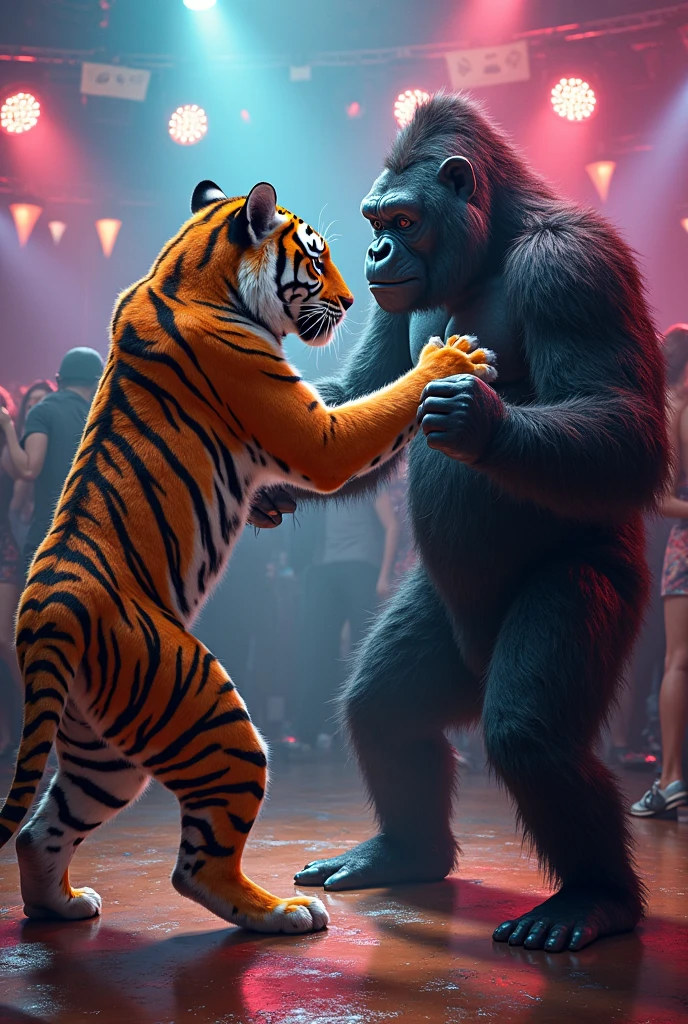 The standing and dancing tiger is the passion of many people