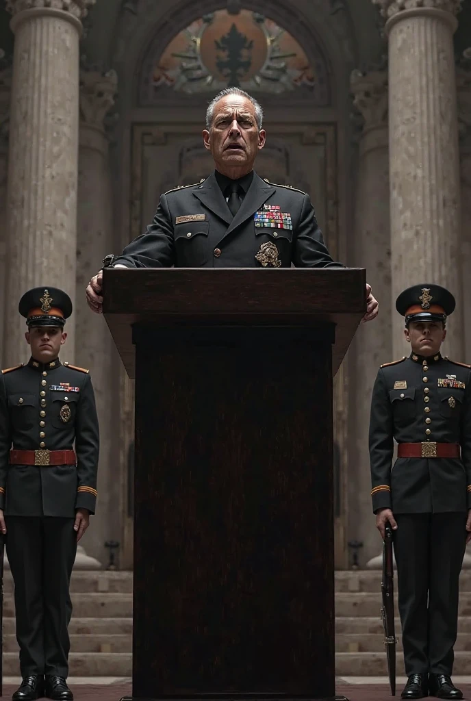 American Congress, dressed in Nazi uniforms
