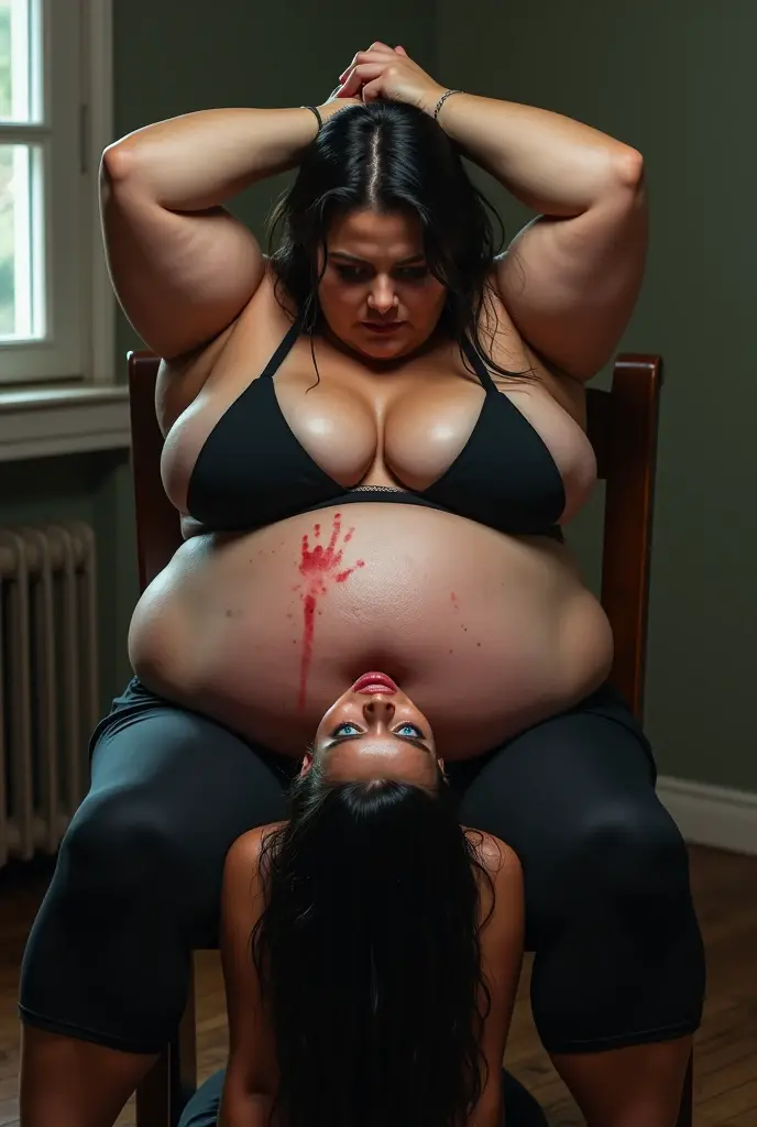 Macabre orgy, shitting and peeing on the corpse of a fat dead woman, canibalistic feast, nightmarish scene, grotesque characters, hall of tortures, haunted place, nightmare